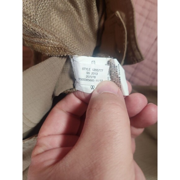 Under Armour 38x32 Brown Ripstop 1205777 Hunt Fish Convertible Mens Cargo Pants - Picture 4 of 7